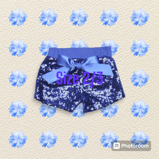 Blue Sparkle Shorts