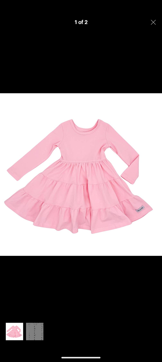 Ballerina Pink Tiered Dress