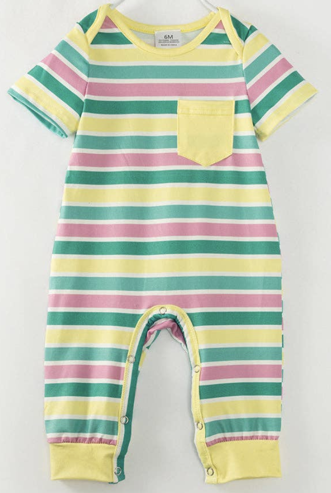 Boys Striped Romper